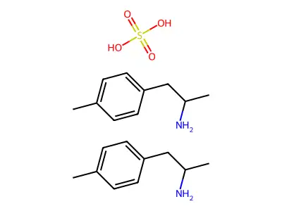 4-Methylamphetamine hemisulfate structure