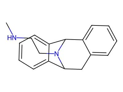 (+-)-10,11-Dihydro-N-methyl-5H-dibenzo(a,d)cyclohepten-5,10-imine-12-ethanamine structure