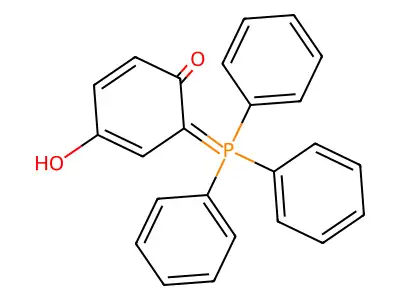 2,4-Cyclohexadien-1-one, 4-hydroxy-6-(triphenylphosphoranylidene)- structure