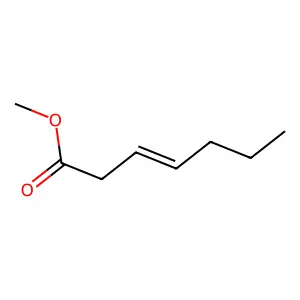 3-Heptenoic acid, methyl ester structure