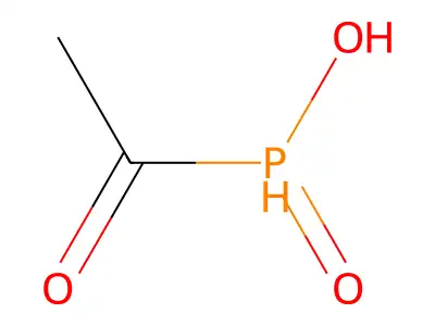 Acetylphosphinic acid structure