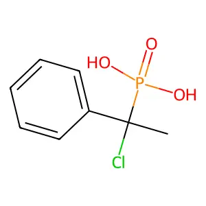 Phosphonic acid, (1-chloro-1-phenylethyl)- structure
