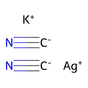 银氰化钾 structure