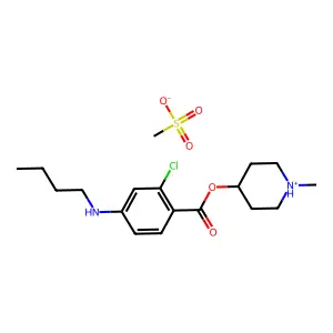 氯普立多卡因甲磺酸盐 structure
