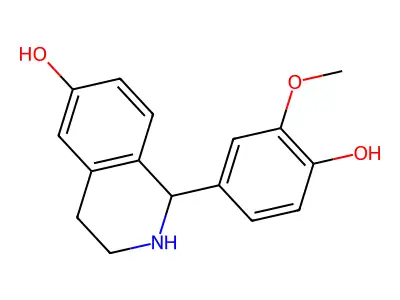 1-(4-Hydroxy-3-methoxyphenyl)-1,2,3,4-tetrahydroisoquinolin-6-ol structure