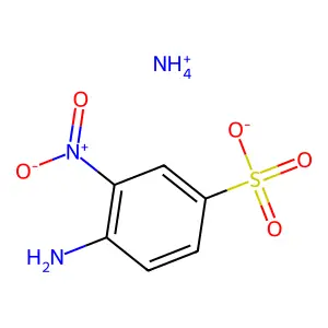 Benzenesulfonic acid, 4-amino-3-nitro-, ammonium salt (1:1) structure