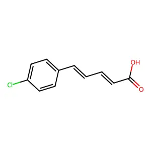 5-对氯苯基-2,4-戊二烯酸 structure