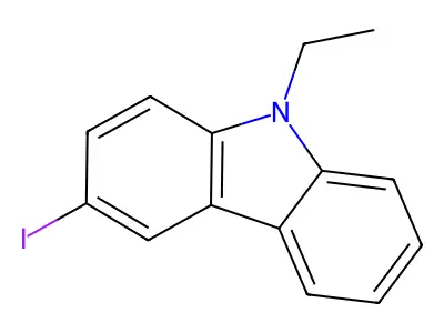 9-Ethyl-3-iodocarbazole structure