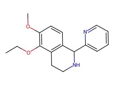 5-Ethoxy-6-methoxy-1-pyridin-2-yl-1,2,3,4-tetrahydroisoquinoline structure