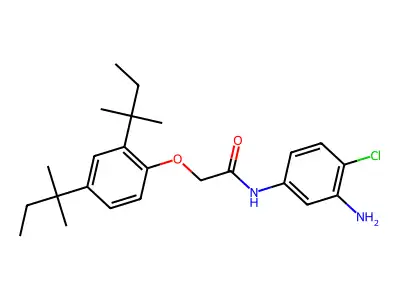 N-(3-Amino-4-chlorophenyl)-2-(2,4-di-tert-pentylphenoxy)acetamide structure