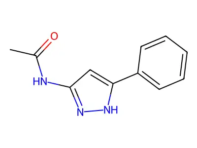 N-(5-Phenyl-1H-pyrazol-3-yl)acetamide structure