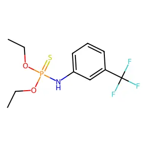 N-diethoxyphosphinothioyl-3-(trifluoromethyl)aniline structure
