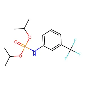 N-di(propan-2-yloxy)phosphoryl-3-(trifluoromethyl)aniline structure