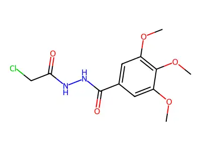 N'-(2-chloroacetyl)-3,4,5-trimethoxybenzohydrazide structure