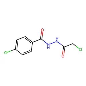 4-氯-N-(2-氯乙酰基)苯甲酰肼 structure