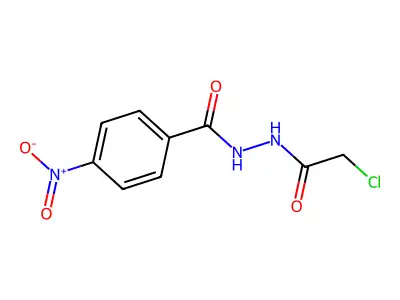 N'-(2-chloroacetyl)-4-nitrobenzohydrazide structure