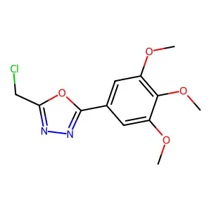 2-(Chloromethyl)-5-(3,4,5-trimethoxyphenyl)-1,3,4-oxadiazole structure