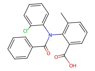 2-(N-苯甲酰基-2-氯苯氨基)-3-甲基苯甲酸 structure