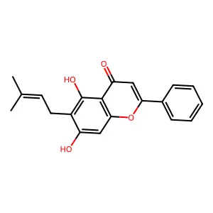 6-Prenylchrysin structure