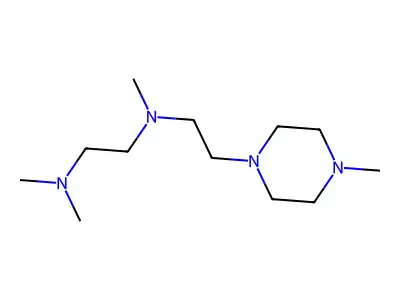 N,N,N'-Trimethyl-N'-(2-(4-methyl-1-piperazinyl)ethyl)ethylenediamine structure