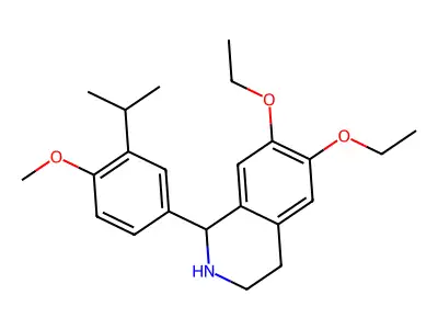 6,7-Diethoxy-1-(4-methoxy-3-propan-2-ylphenyl)-1,2,3,4-tetrahydroisoquinoline structure