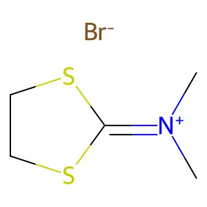 N,N-二甲基-1,3-二硫戊环-2-亚胺溴化物 structure