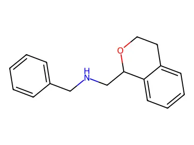 N-benzyl-1-(3,4-dihydro-1H-isochromen-1-yl)methanamine structure