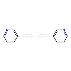 3-[4-(Pyridin-3-yl)buta-1,3-diyn-1-yl]pyridine structure