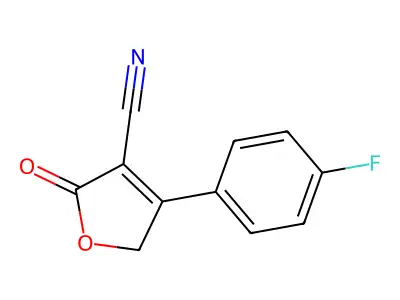 4-(4-Fluorophenyl)-2-oxo-2,5-dihydro-3-furancarbonitrile structure