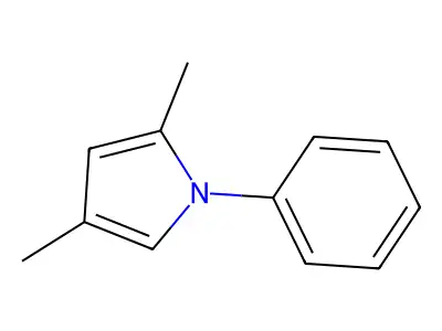 2,4-Dimethyl-1-phenylpyrrole structure