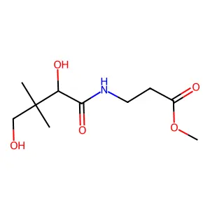 beta-Alanine, N-(2,4-dihydroxy-3,3-dimethyl-1-oxobutyl)-, methyl ester, (R)- structure