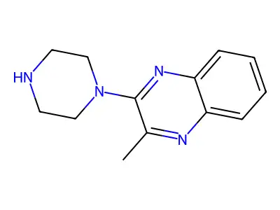 2-Methyl-3-(piperazin-1-yl)quinoxaline structure