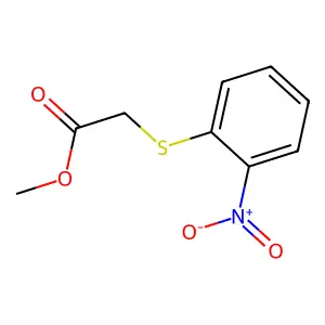Methyl 2-(2-nitrophenylthio)acetate structure