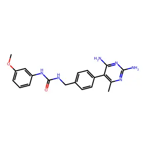 1-[[4-(2,4-diamino-6-methylpyrimidin-5-yl)phenyl]methyl]-3-( structure