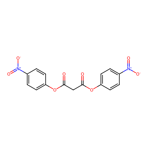 Malonsaure-bis-(p-nitrophenyl)-ester structure