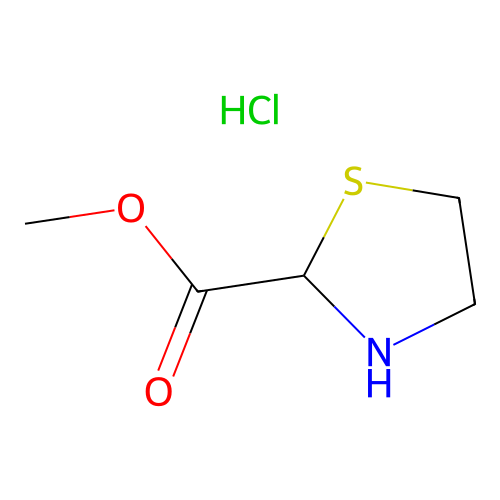 Methyl thiazolidine-2-carboxylate hydrochloride structure