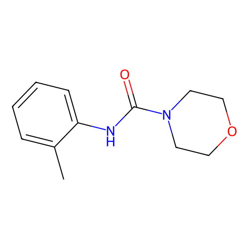 N-(2-methylphenyl)morpholine-4-carboxamide structure