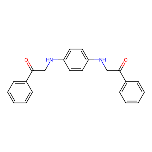 2-[4-(Phenacylamino)anilino]-1-phenylethanone structure