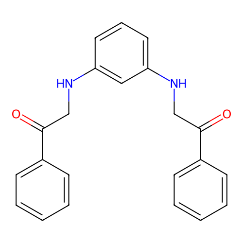 2-[3-(Phenacylamino)anilino]-1-phenylethanone structure