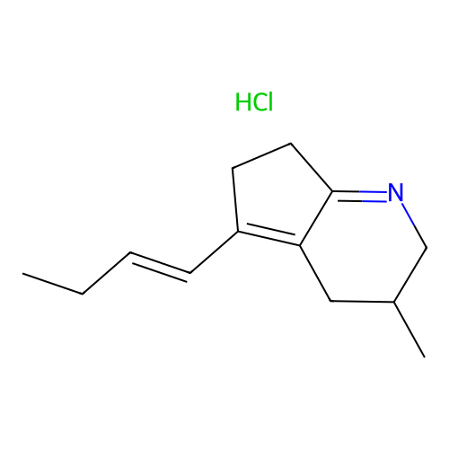 Pyrindicin hydrochloride structure