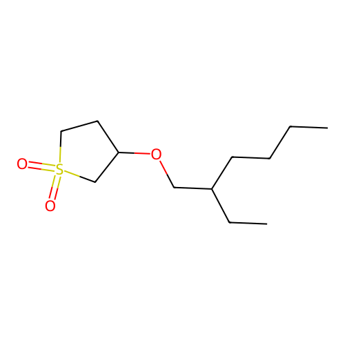 3-(2-乙基己氧基)四氢噻吩-1,1-二氧化物 structure