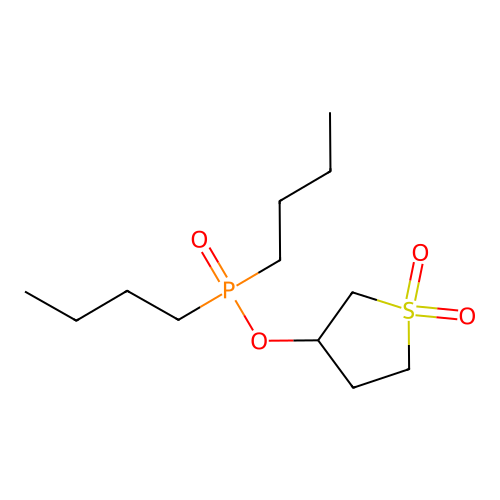 3-(Dibutylcarbonyloxy)thiolane-1,1-dione structure
