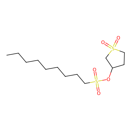 1,1-Dioxothiolan-3-yl nonylsulfonate structure