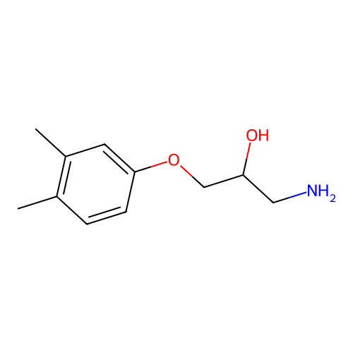 1-Amino-3-(3,4-dimethyl-phenoxy)-propan-2-ol structure