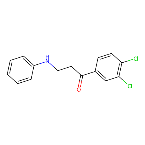 3-Anilino-1-(3,4-dichlorophenyl)propan-1-one structure