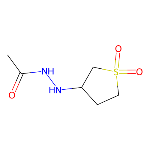 N'-(1,1-dioxothiolan-3-yl)acetohydrazide structure