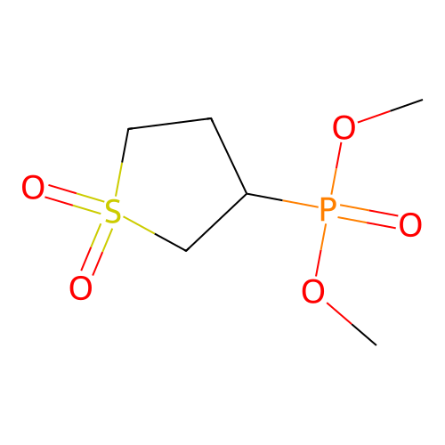 Dimethyl (1,1-dioxidotetrahydrothiophen-3-yl)phosphonate structure