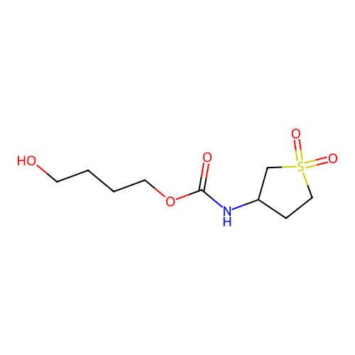 4-hydroxybutyl N-(1,1-dioxothiolan-3-yl)carbamate structure