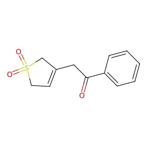 2-(1,1-Dioxo-2,5-dihydrothiophen-3-yl)-1-phenylethanone structure