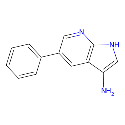 5-phenyl-1H-pyrrolo[2,3-b]pyridin-3-amine structure